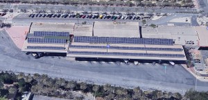 Vista aérea de la planta solar fotovoltaica de 90 kW